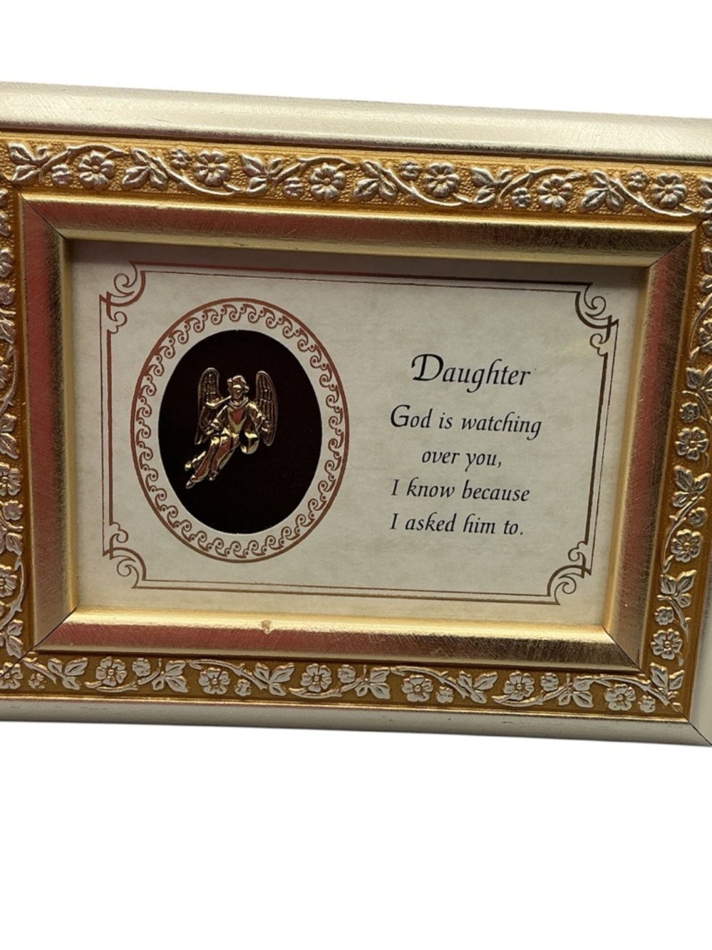 Gold Accent 'Daughter' Sentiment Frame - Inspirational Home Accent